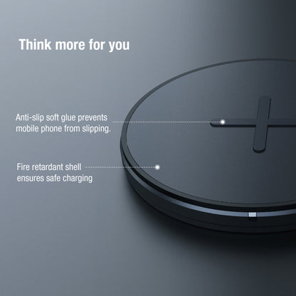 NILLKIN MC026 Portable Button Fast Charging Wireless Charger(Black) - Wireless Charger by NILLKIN | Online Shopping South Africa | PMC Jewellery