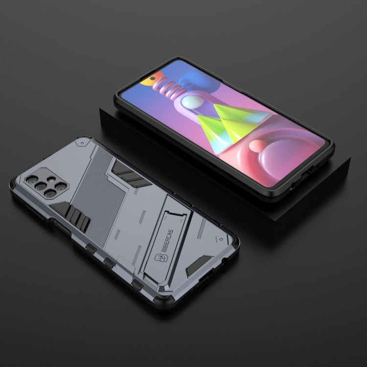For Samsung Galaxy M51 Punk Armor 2 in 1 PC + TPU Shockproof Case with Invisible Holder(Grey) - free shipping - PMC TechLife - Order now!