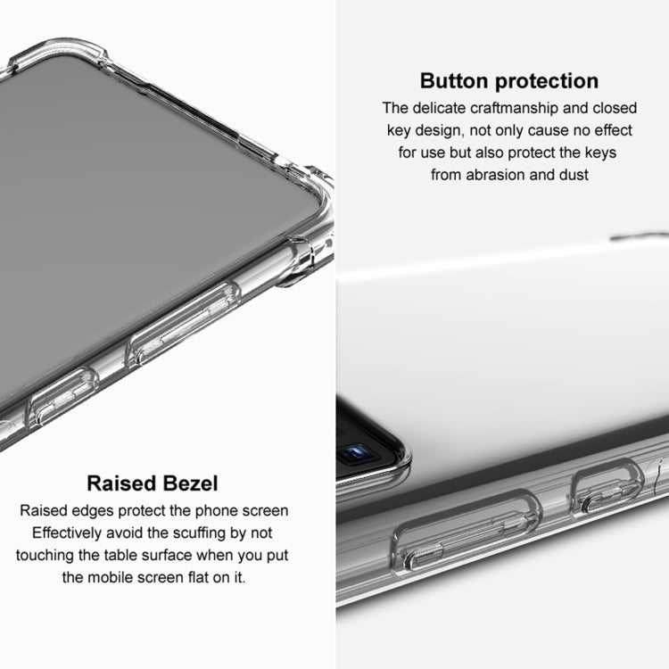 For HTC Desire 21 Pro 5G IMAK All Coverage Shockproof Airbag TPU Case(Transparent) - HTC by imak | Online Shopping South Africa | PMC TechLife | Buy Now Pay Later Mobicred
