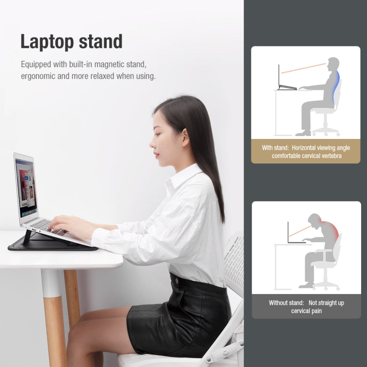 NILLKIN Water Wave Texture Versatile Laptop Sleeve For 14.0 inch and Below(Black) - free shipping - PMC TechLife - Order now!