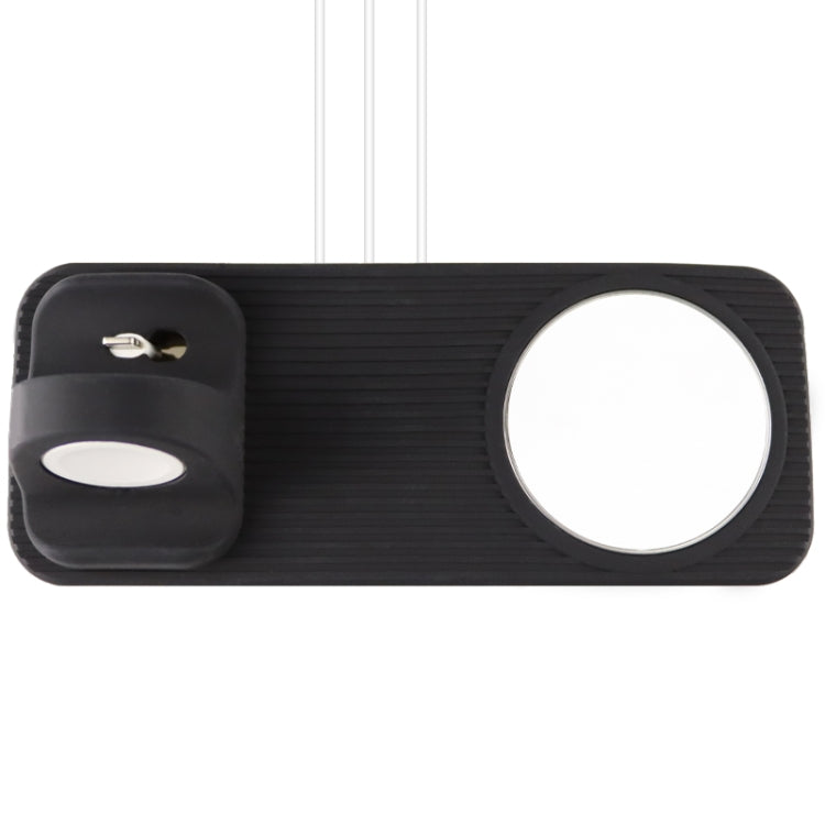 3 in 1 MagSafe Magnetic Wireless Charger Holder Base for iPhone & iWatch & AirPods(Black) - Desktop Holder by PMC Jewellery | Online Shopping South Africa | PMC Jewellery