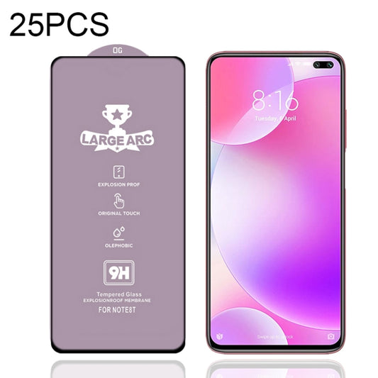 For Xiaomi Poco X2 25 PCS 9H HD Large Arc High Alumina Full Screen Tempered Glass Film -  by PMC Jewellery | Online Shopping South Africa | PMC Jewellery