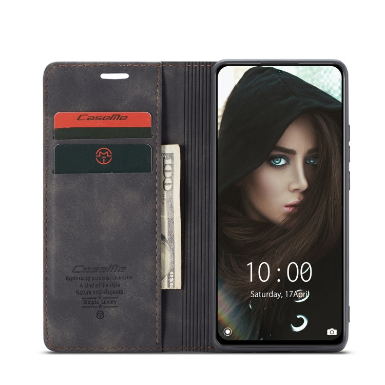 For Xiaomi Redmi Note 10 Pro 4G / Note 10 Pro Max CaseMe 013 Multifunctional Horizontal Flip Leather Case with Holder & Card Slot & Wallet(Black) - Note 10 Pro Cases by CaseMe | Online Shopping South Africa | PMC Jewellery