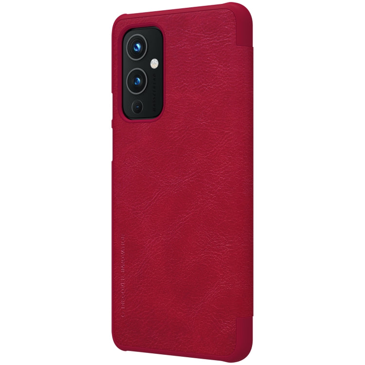 For OnePlus 9 (IN/CN Version) NILLKIN QIN Series Crazy Horse Texture Horizontal Flip Leather Case with Card Slot(Red) - OnePlus Cases by NILLKIN | Online Shopping South Africa | PMC Jewellery