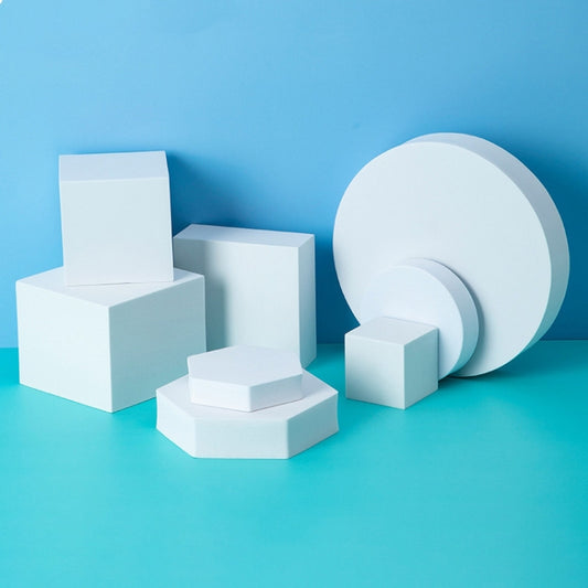 8 in 1 Different Sizes Geometric Cube Solid Color Photography Photo Background Table Shooting Foam Props(White) - Geometric Props by PMC Jewellery | Online Shopping South Africa | PMC Jewellery