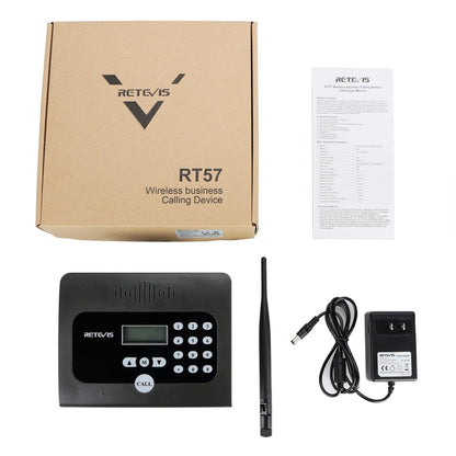 RETEVIS RT57 Wireless Business Calling Device Wireless Intercom System(Black) - Handheld Walkie Talkie by RETEVIS | Online Shopping South Africa | PMC Jewellery | Buy Now Pay Later Mobicred