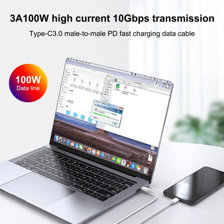 T087 20W USB-C / Type-C + USB Ports Charger with 100W Type-C to Type-C Fast Charging Cable 1m, EU Plug - free shipping - PMC TechLife - Order now!