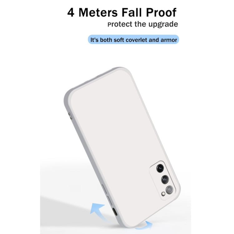 For Samsung Galaxy S20 FE Solid Color Imitation Liquid Silicone Straight Edge Dropproof Full Coverage Protective Case(Black) - free shipping - PMC TechLife - Order now!
