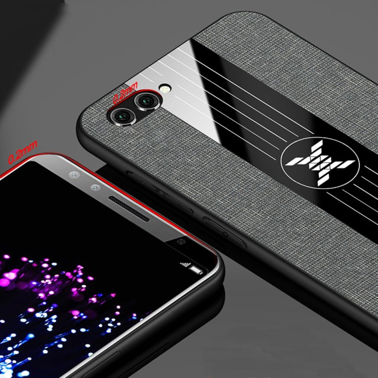 For Huawei nova 2s XINLI Stitching Cloth Textue Shockproof TPU Protective Case with Ring Holder(Black) - Huawei Cases by XINLI | Online Shopping South Africa | PMC TechLife | Buy Now Pay Later Mobicred