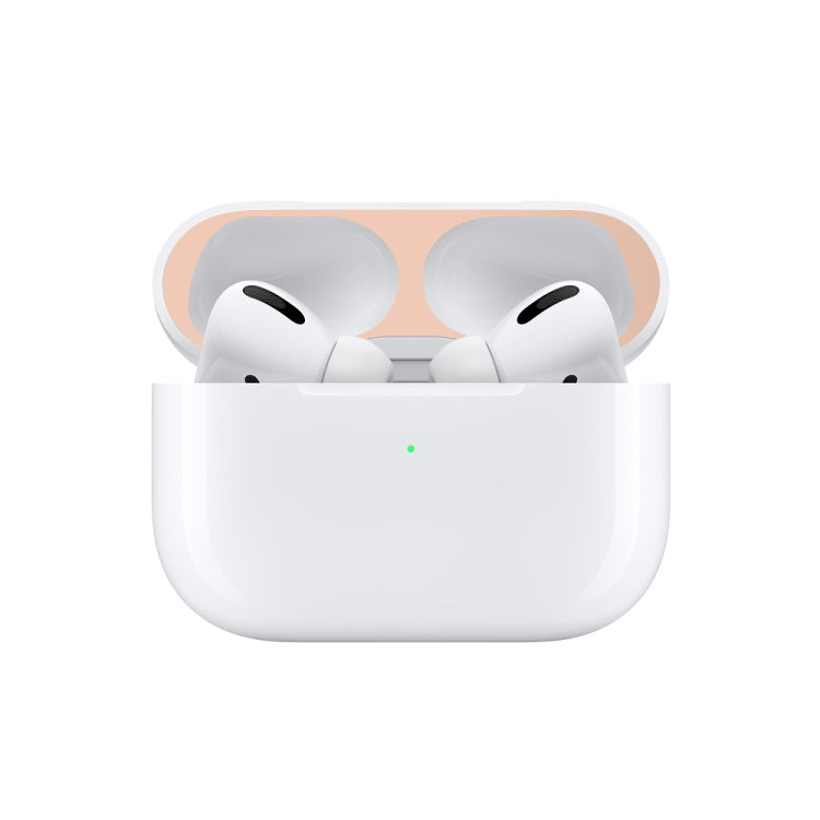 For Apple AirPods Pro Wireless Earphone Protective Case Metal Protective Sticker(Silver) - Protective Sticker by PMC TechLife | Online Shopping South Africa | PMC TechLife
