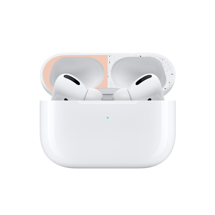 For Apple AirPods Pro Wireless Earphone Protective Case Metal Protective Sticker(Silver) - Protective Sticker by PMC TechLife | Online Shopping South Africa | PMC TechLife