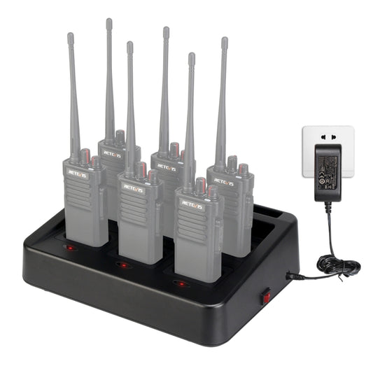 RETEVIS RTC29 Multi-function Interchangeable Slots Six-Way Walkie Talkie Charger for Retevis RT29 - Batteries & Chargers by RETEVIS | Online Shopping South Africa | PMC Jewellery | Buy Now Pay Later Mobicred