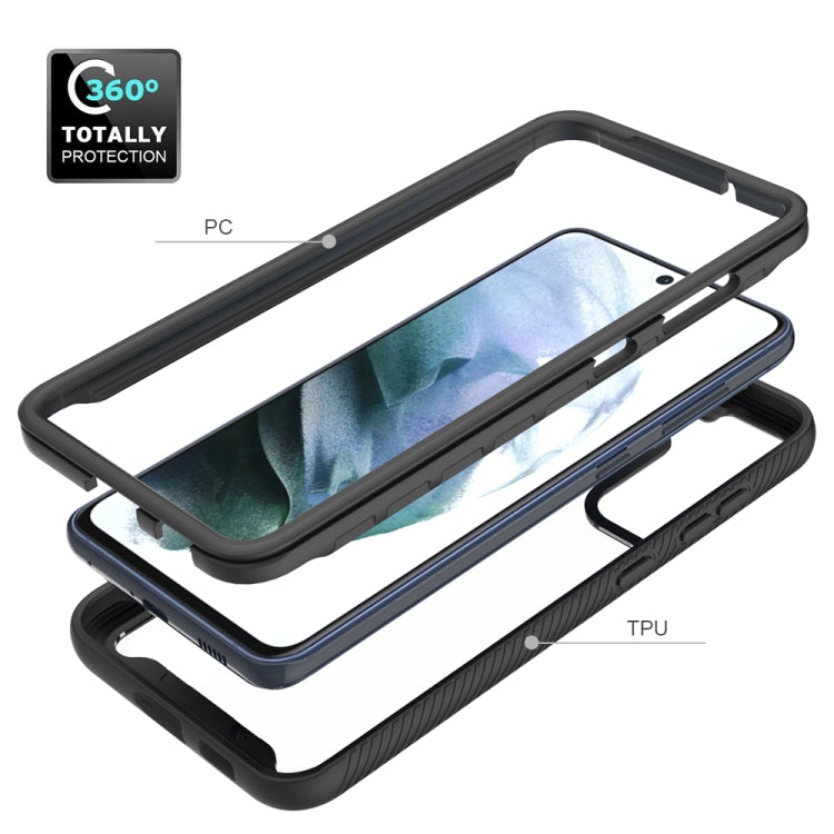 For Samsung Galaxy S21 FE Starry Sky Solid Color Series Shockproof PC + TPU Protective Case(Black) - Galaxy Phone Cases by PMC TechLife | Online Shopping South Africa | PMC TechLife | Buy Now Pay Later Mobicred