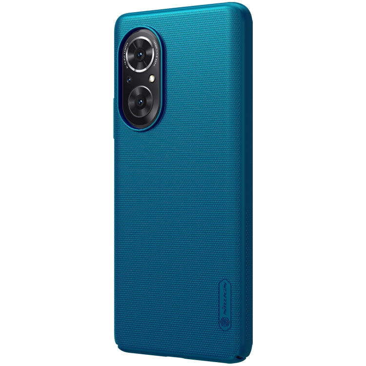 For Honor 50 SE NILLKIN Frosted Concave-convex Texture PC Protective Case(Peacock Blue) - Honor Cases by NILLKIN | Online Shopping South Africa | PMC Jewellery