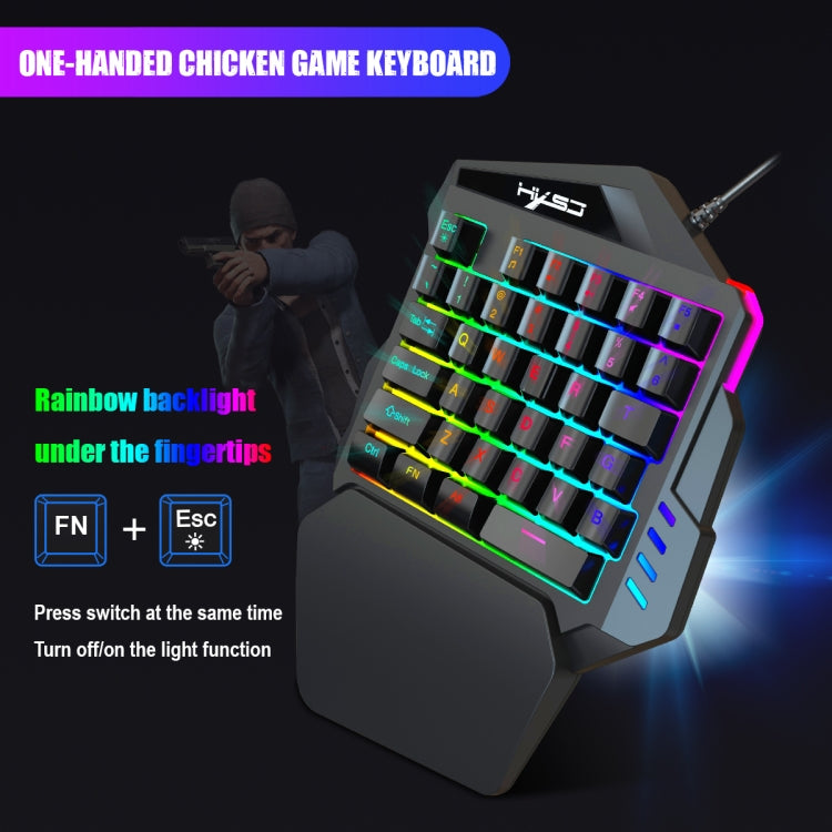 HXSJ V100+J900+P8 One-handed Keyboard + Programming Gaming Mouse + Keyboard Mouse Converter Set - Wired Mice by HXSJ | Online Shopping South Africa | PMC Jewellery | Buy Now Pay Later Mobicred