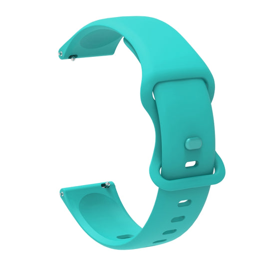 22mm For Xiaomi Haylou RT RS3 LS04 / LS05S Universal Inner Back Buckle Perforation Silicone Watch Band(Mint Green) - Watch Bands by MIJOBS | Online Shopping South Africa | PMC Jewellery | Buy Now Pay Later Mobicred