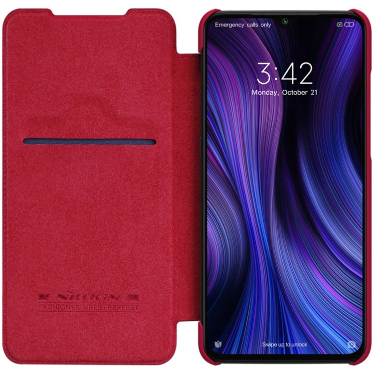 For Xiaomi Mi 9 Pro 5G NILLKIN QIN Series Crazy Horse Texture Horizontal Flip Leather Case with Card Slot(Black) - Xiaomi Cases by NILLKIN | Online Shopping South Africa | PMC Jewellery