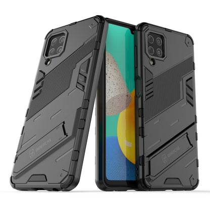 For Samsung Galaxy M32 Punk Armor 2 in 1 PC + TPU Shockproof Case with Invisible Holder(Black) - Galaxy Phone Cases by PMC Jewellery | Online Shopping South Africa | PMC Jewellery