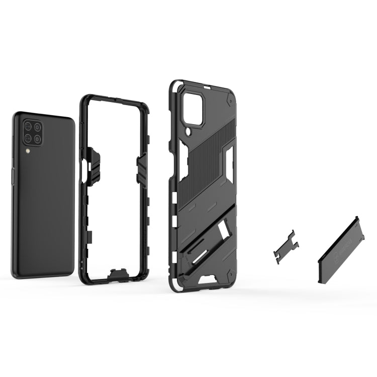 For Samsung Galaxy M32 Punk Armor 2 in 1 PC + TPU Shockproof Case with Invisible Holder(Black) - Galaxy Phone Cases by PMC TechLife | Online Shopping South Africa | PMC TechLife