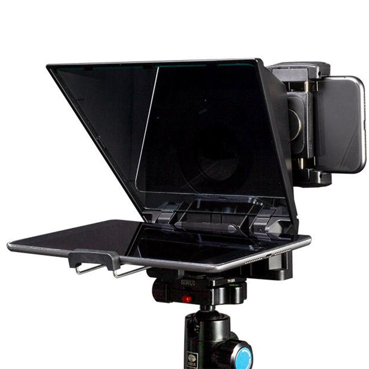 FEELWORLD TP2A NEW Portable Teleprompter with Remote Control & Lens Adapter Ring For Below 8 inches Mobile Phone / Tablet / SLR Camera - Other Accessories by FEELWORLD | Online Shopping South Africa | PMC Jewellery | Buy Now Pay Later Mobicred