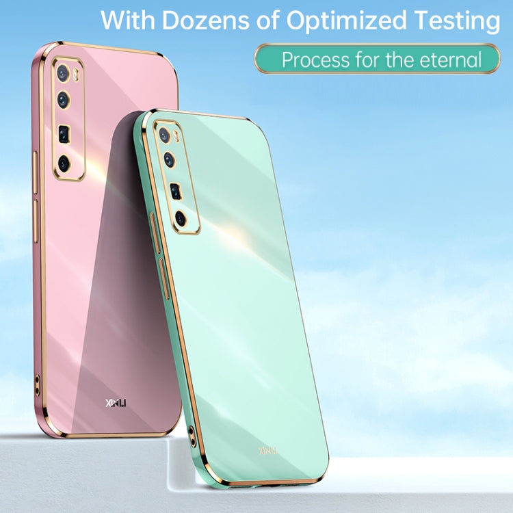 For Huawei nova 7 5G XINLI Straight Edge 6D Electroplate TPU Phone Case(Celestial Blue) - Huawei Cases by XINLI | Online Shopping South Africa | PMC TechLife | Buy Now Pay Later Mobicred