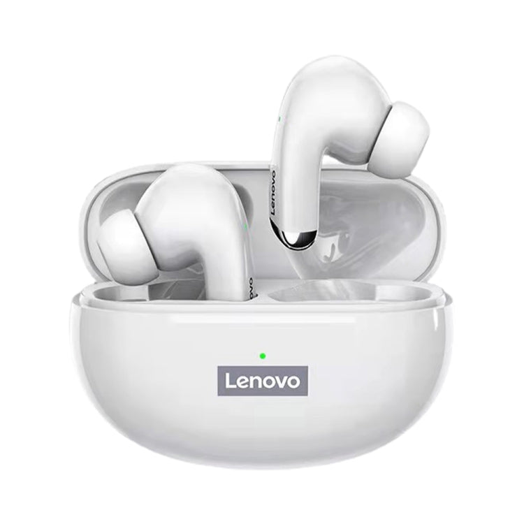 Lenovo LP5 Bluetooth 5.0 Intelligent Noise Reduction Wireless Bluetooth Earphone, STK Version(White) - TWS Earphone by Lenovo | Online Shopping South Africa | PMC Jewellery