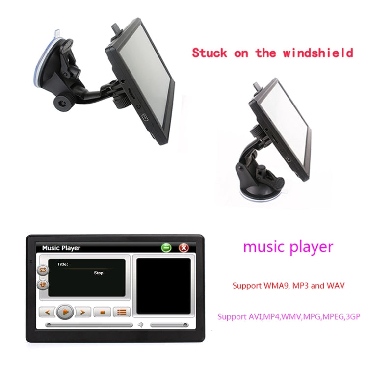 7 inch Car GPS Navigator 8G+256M Capacitive Screen High Configuration, Specification:Australia Map - Car MP3 & MP4 & MP5 by PMC TechLife | Online Shopping South Africa | PMC TechLife