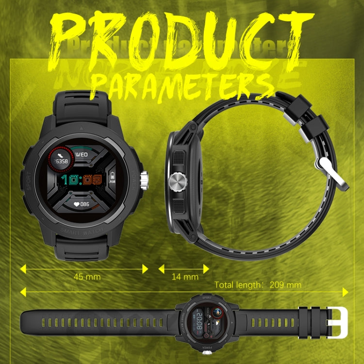 NORTH EDGE Mars 2 1.4 inch Full Touch Screen Outdoor Sports Bluetooth Smart Watch, Support Heart Rate / Sleep / Blood Pressure / Blood Oxygen Monitoring & Remote Control Camera & 7 Sports Modes(Blue) - Sport Watches by NORTH EDGE | Online Shopping South Africa | PMC Jewellery | Buy Now Pay Later Mobicred