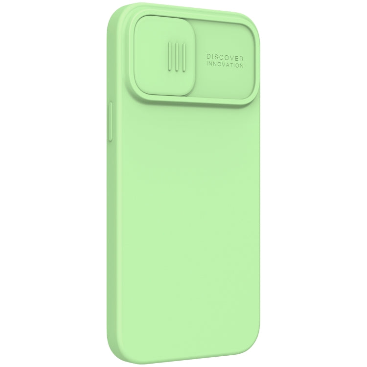 For iPhone 13 Pro NILLKIN CamShield MagSafe Magnetic Liquid Silicone + PC Full Coverage Case (Green) - iPhone 13 Pro Cases by NILLKIN | Online Shopping South Africa | PMC Jewellery