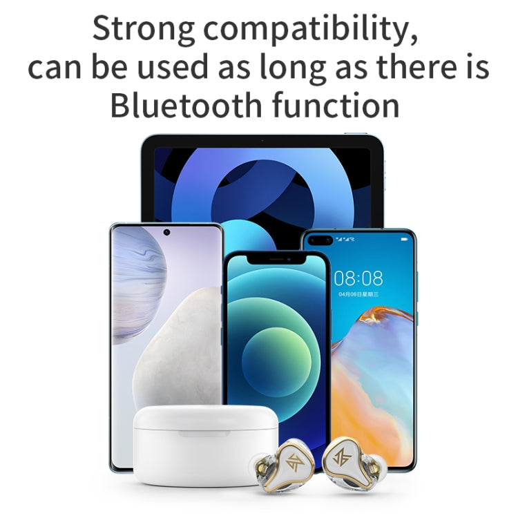 KZ SK10 1DD+1BA Hybrid Technology Bluetooth 5.2 True Wireless TWS Earphone(White) - TWS Earphone by KZ | Online Shopping South Africa | PMC Jewellery