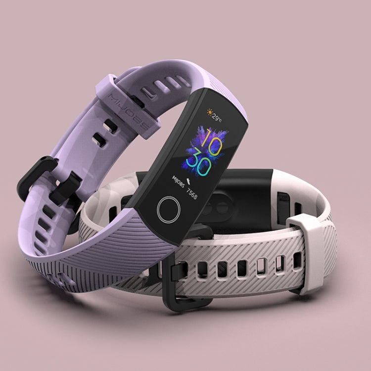 For Honor Band 4 / 5 MIJOBS Breathable Silicone Watch Band(Purple) - Smart Wear by MIJOBS | Online Shopping South Africa | PMC Jewellery