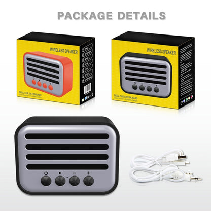 New Rixing NR-102 Mini TWS Bluetooth Speaker(Orange) - Mini Speaker by New Rixing | Online Shopping South Africa | PMC Jewellery