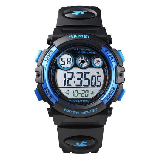 SKMEI 1451 LED Digital Stopwatch Chronograph Luminous Children Sports Electronic Watch(Black Shell Blue Circle) - LED Digital Watches by SKMEI | Online Shopping South Africa | PMC Jewellery | Buy Now Pay Later Mobicred