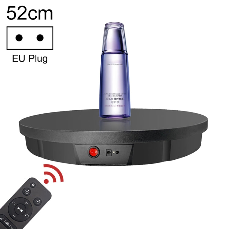 52cm Remote Control Electric Rotating Turntable Display Stand Video Shooting Props Turntable, Plug-in Power, Power Plug:EU Plug(Black) -  by PMC TechLife | Online Shopping South Africa | PMC TechLife