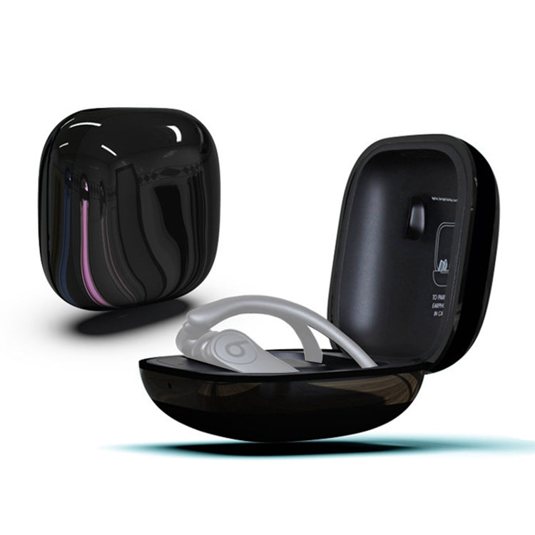 Mirror Surface Silicone + PC Wireless Earphone Protective Case for Beats Powerbeats Pro(Black) - Other Case by PMC TechLife | Online Shopping South Africa | PMC TechLife