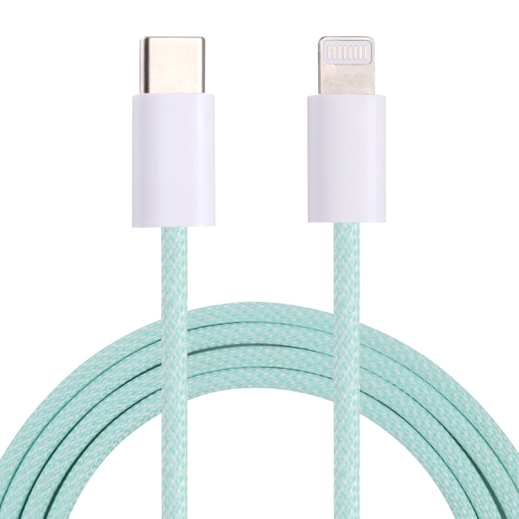 12W PD USB-C / Type-C to 8 Pin Data Cable, Cable Length: 1m(Green) - 2 in 1 Cable by PMC TechLife | Online Shopping South Africa | PMC TechLife