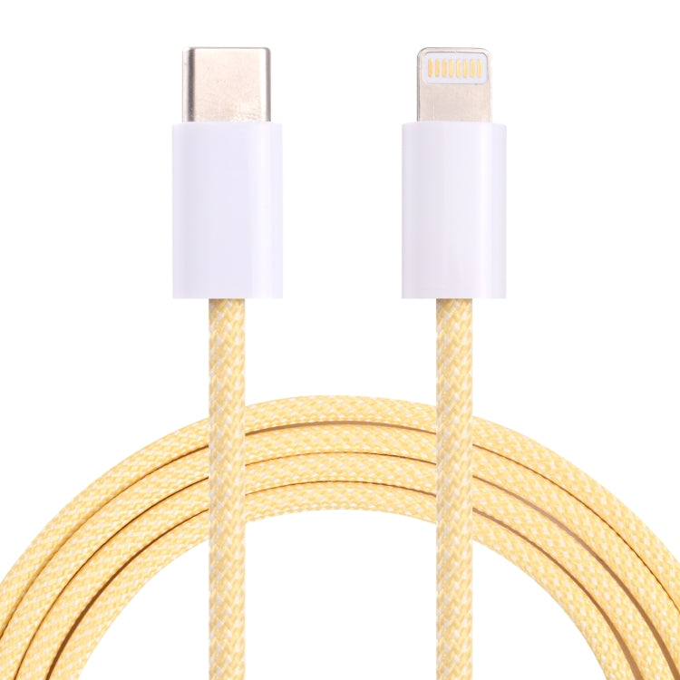 20W PD USB-C / Type-C to 8 Pin Data Cable, Cable Length: 1m(Yellow) - 2 in 1 Cable by PMC TechLife | Online Shopping South Africa | PMC TechLife