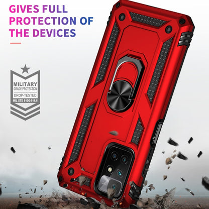 For Xiaomi Redmi 10 Shockproof TPU + PC Phone Case with 360 Degree Rotating Holder(Red) - Xiaomi Cases by PMC Jewellery | Online Shopping South Africa | PMC Jewellery