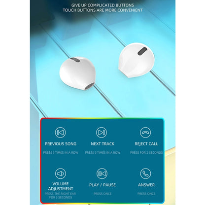 X6WS Mini Noise Reduction Digital Display TWS Wireless Bluetooth Earphone(Skin Color) - TWS Earphone by PMC Jewellery | Online Shopping South Africa | PMC Jewellery