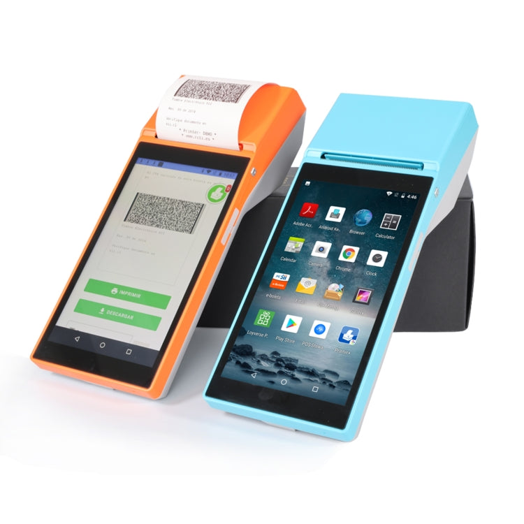 SGT-SP01 5.5 inch HD Screen Handheld POS Receipt Printer, Basic Version, UK Plug(Blue) - Receipt Printers by PMC TechLife | Online Shopping South Africa | PMC TechLife | Buy Now Pay Later Mobicred