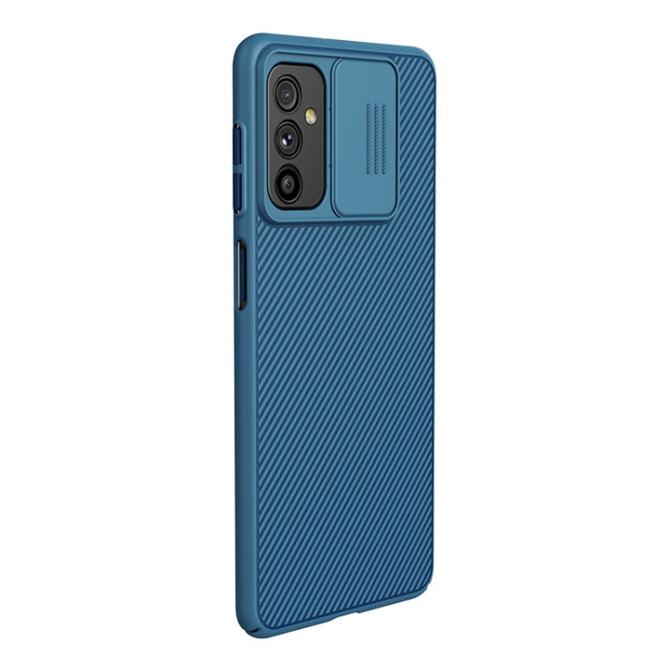 For Samsung Galaxy M52 5G NILLKIN Black Mirror Series Camshield PC Phone Case(Blue) - Galaxy Phone Cases by NILLKIN | Online Shopping South Africa | PMC Jewellery