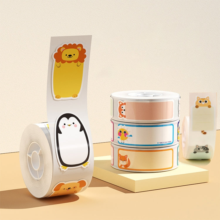 14 x 40mm 160 Sheets Thermal Printing Label Paper For NiiMbot D101 / D11(Cute Animals) - Printing Paper by PMC TechLife | Online Shopping South Africa | PMC TechLife | Buy Now Pay Later Mobicred