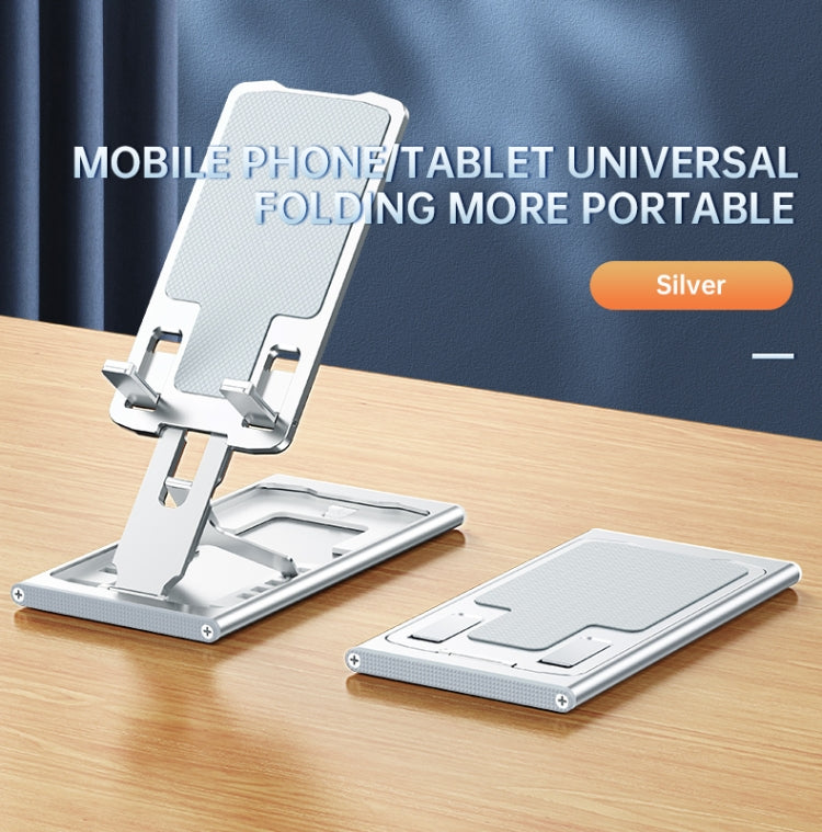 R-JUST HZ16 Slim Phone Desktop Holder(Silver) - Desktop Holder by R-JUST | Online Shopping South Africa | PMC Jewellery