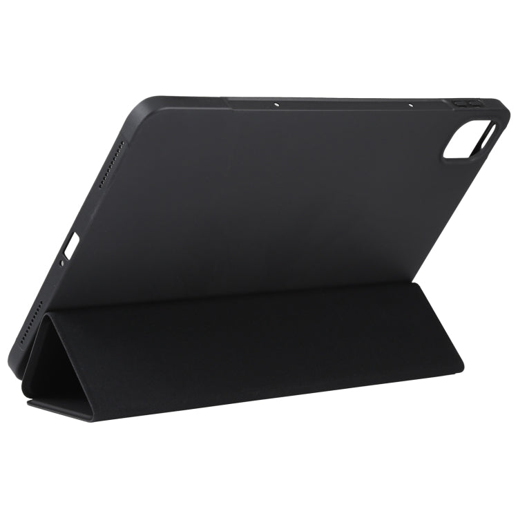 For Xiaomi Mi Pad 5 TPU Three-fold Leather Tablet Case(Black) - More Tablet Cases by PMC TechLife | Online Shopping South Africa | PMC TechLife | Buy Now Pay Later Mobicred