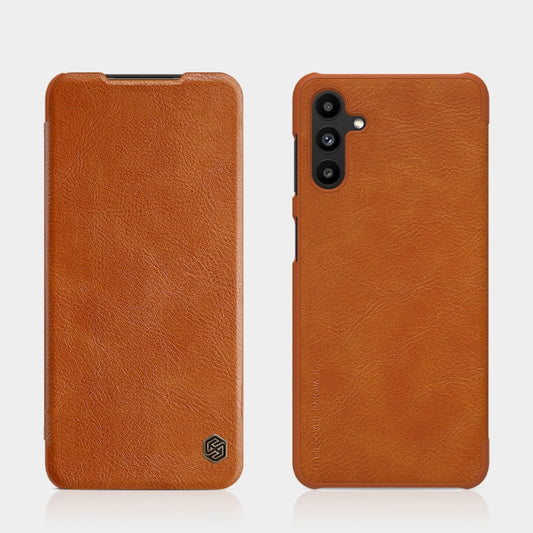 For Samsung Galaxy A13 5G NILLKIN QIN Series Crazy Horse Texture Leather Phone Case(Brown) - Galaxy Phone Cases by NILLKIN | Online Shopping South Africa | PMC Jewellery