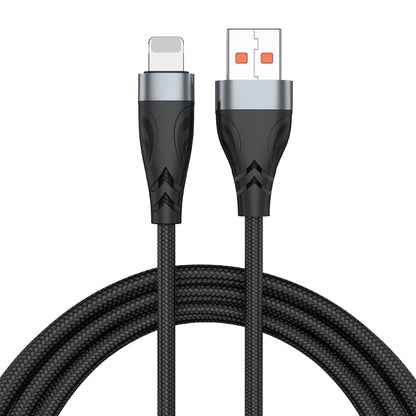 ADC-008 13W 2.6A USB to 8 Pin Fast Charge Data Cable, Cable Length:1m(Black Grey) - Normal Style Cable by PMC Jewellery | Online Shopping South Africa | PMC Jewellery