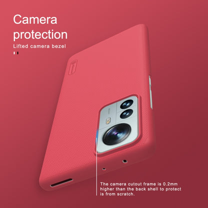 For Xiaomi 12 Pro NILLKIN Frosted PC Phone Case(Red) - 12 Pro Cases by NILLKIN | Online Shopping South Africa | PMC Jewellery