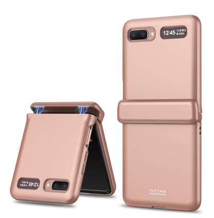For Samsung Galaxy Z Flip 5G GKK Magnetic Full Coverage Phone Flip Case(Rose Gold) - Galaxy Phone Cases by GKK | Online Shopping South Africa | PMC Jewellery