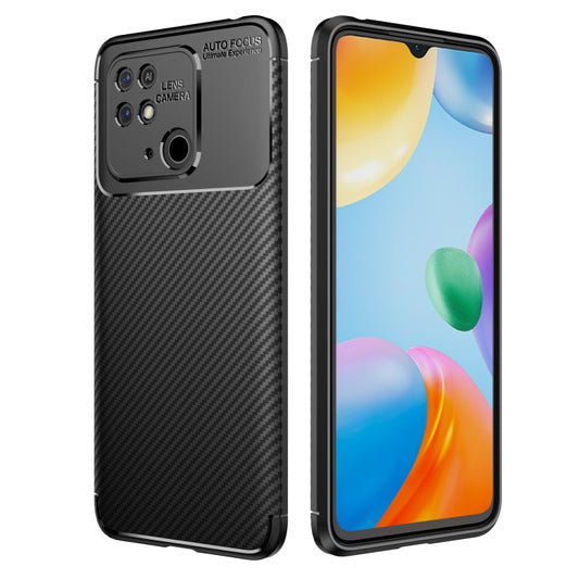 For Xiaomi Redmi 10C Carbon Fiber Texture Shockproof TPU Phone Case(Black) - Xiaomi Cases by PMC Jewellery | Online Shopping South Africa | PMC Jewellery