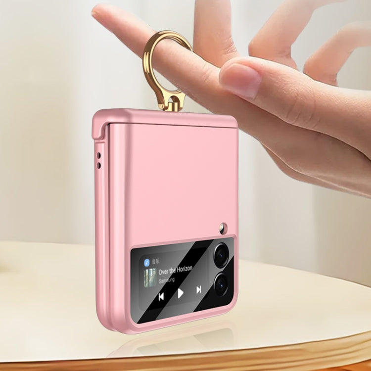 For Samsung Galaxy Z Flip3 5G GKK Magnetic Hinged Flip Case with Ring Holder(Pink) - Galaxy Phone Cases by GKK | Online Shopping South Africa | PMC Jewellery